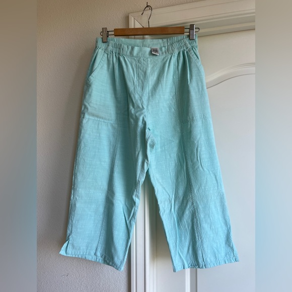 NEW CATHY DANIELS COTTON CAPRIS PANTS - Picture 1 of 3